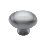 M Marcus Heritage Brass Oval Design Cupboard Knob 32mm 